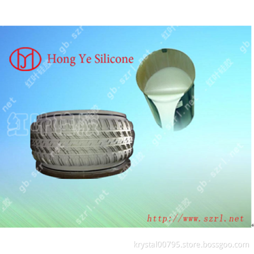 Platinum cured silicone rubber for tire mold